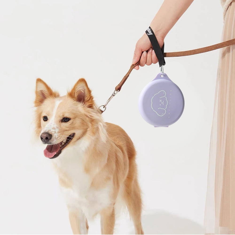 【汪喵森活】 馬卡龍 3色 外出折疊碗 寵物外出碗 二合一折疊碗 外出容器 雙碗 餵食 喝水 狗碗 寵物碗 旅行碗-細節圖7