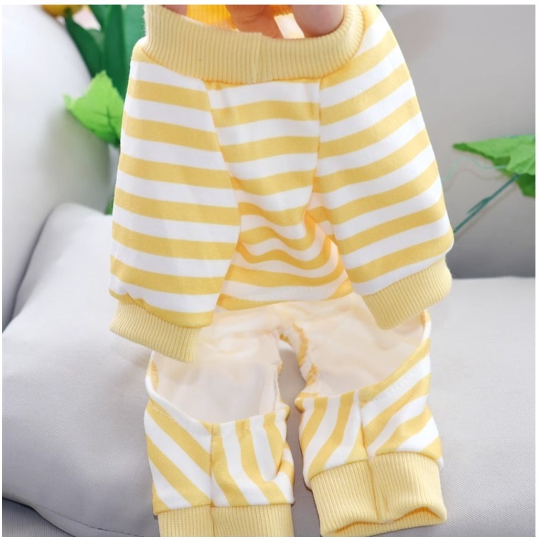 【汪喵森活】 春秋款 微笑 笑臉 寵物打底衣 寵物睡衣 寵物衣服 狗衣服 比熊 貴賓 貓咪 寵物四腳衣 寵物服飾 貓衣服-細節圖5