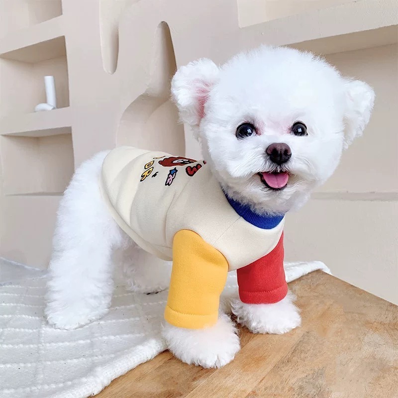 【汪喵森活】 BOOM 星球熊熊 撞色衛衣 加絨 保暖 狗衣服 寵物服飾 貓狗衣服 貴賓 比熊 吉娃娃 馬爾濟斯 博美-細節圖4