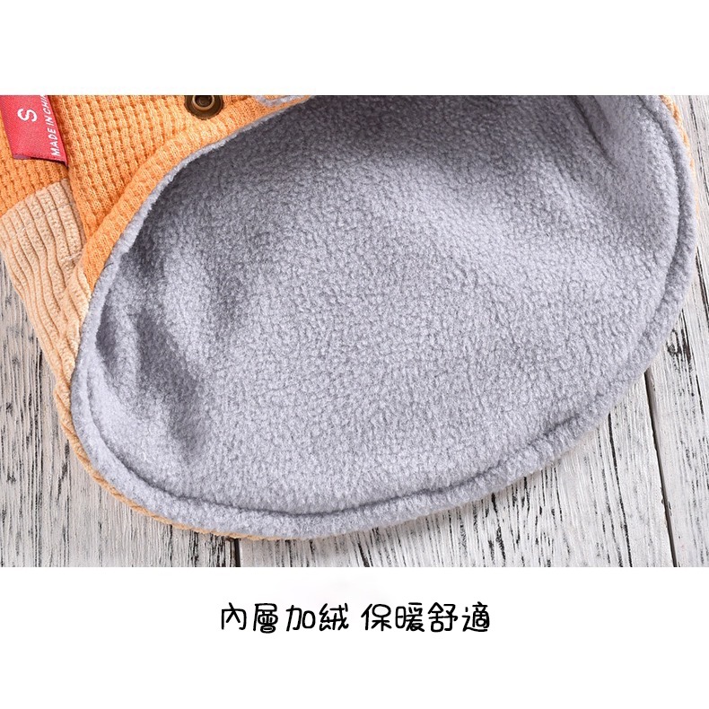 【汪喵森活】 漢堡 假兩件 吊帶裙 18kg內 牽引扣 狗衣服 比熊 博美 貴賓 貓咪 秋冬服飾 米克斯 柴犬 比熊-細節圖10