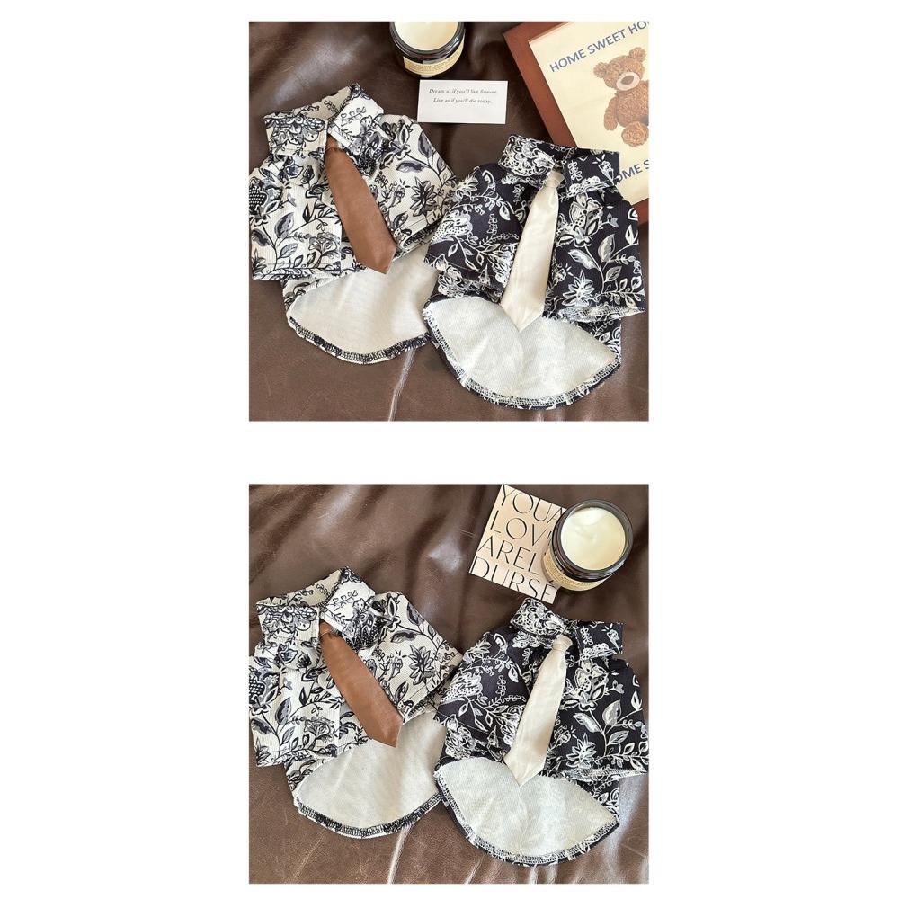 【汪喵森活】 復古領帶花襯衫 45kg內 貝斯手男友 燈芯絨 狗衣服 拉不拉多 薩摩耶 柴犬 米克斯 邊境 黃金獵犬-細節圖8