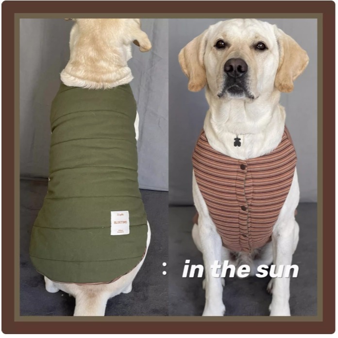 【汪喵森活】 丹麥記憶 3色雙面兩穿 防風 40kg內 秋冬服飾 黃金獵犬 拉不拉多 薩摩耶 西高地 米克斯 邊境 巨貴-細節圖3