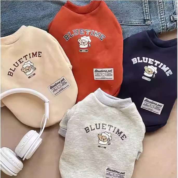 【汪喵森活】 帽子熊熊 40kg內 加絨衛衣 美式復古 狗衣服 黃金獵犬 薩摩耶 柴犬 柯基 米克斯 邊境 貴賓 比熊-細節圖3