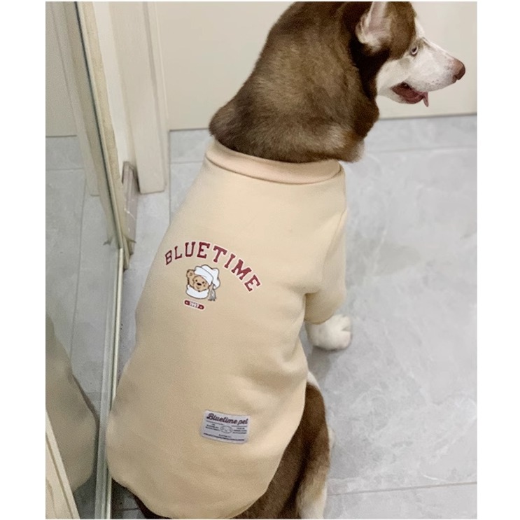 【汪喵森活】 帽子熊熊 40kg內 加絨衛衣 美式復古 狗衣服 黃金獵犬 薩摩耶 柴犬 柯基 米克斯 邊境 貴賓 比熊-細節圖5