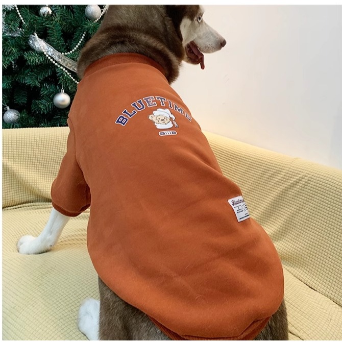 【汪喵森活】 帽子熊熊 40kg內 加絨衛衣 美式復古 狗衣服 黃金獵犬 薩摩耶 柴犬 柯基 米克斯 邊境 貴賓 比熊-細節圖7