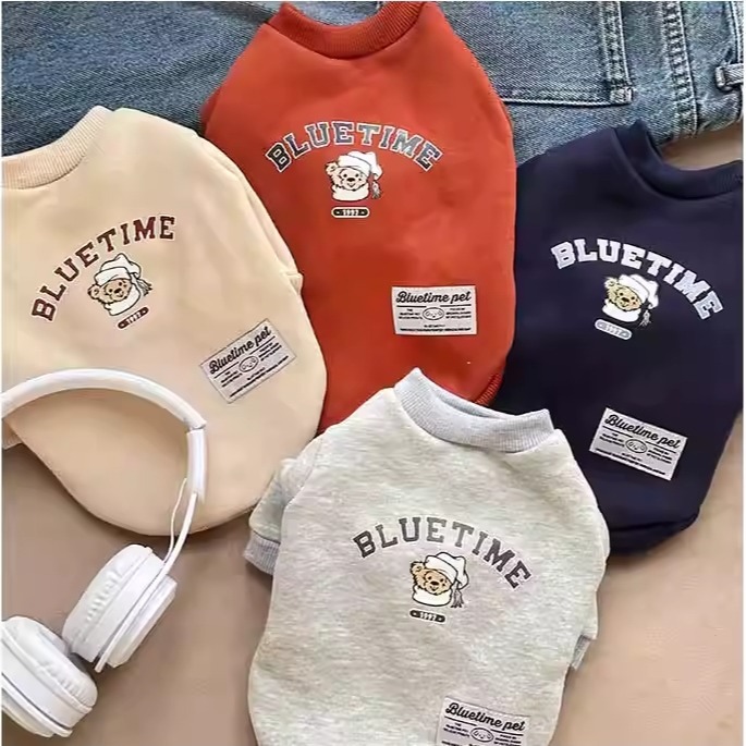 【汪喵森活】 帽子熊熊 35kg內 加絨衛衣 美式復古 狗衣服 黃金獵犬 薩摩耶 柴犬 柯基 米克斯 邊境 貴賓 比熊-細節圖3