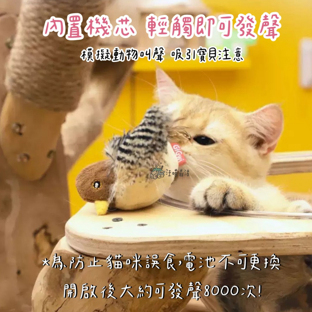 【汪喵森活】 仿真 貓咪玩具 小鳥玩具 老鼠玩具 刺蝟 原生羽毛 發聲玩具 陪伴玩具 貓玩具 仿真貓玩具 抱枕玩具 貓咪-細節圖2