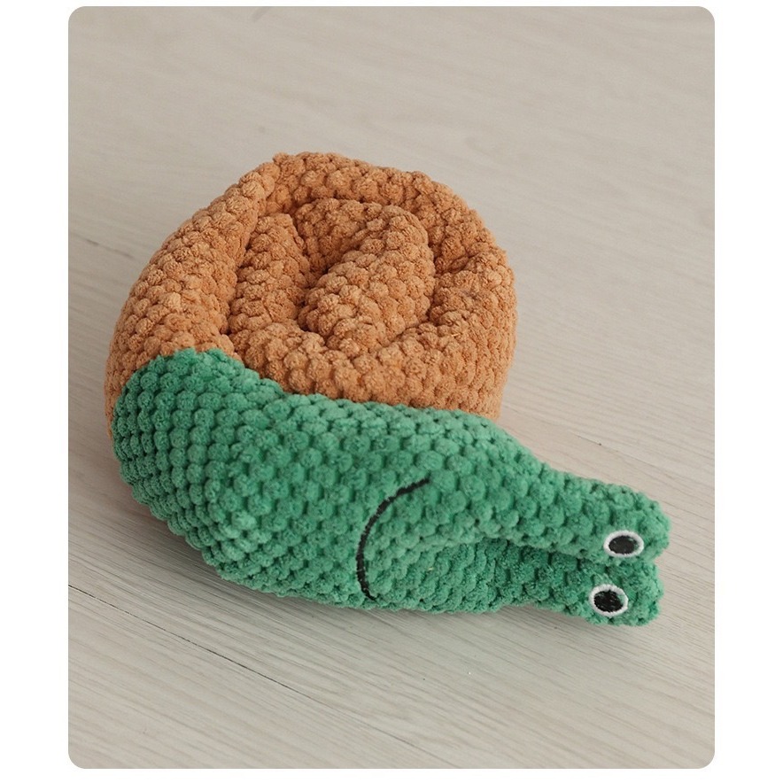 【汪喵森活】 超長玩具 狗狗 蝸牛 狗玩具 藏食玩具 發聲玩具 寵物玩具 發聲玩偶 咬咬玩具 益智玩具 嗅聞玩具 陪伴-細節圖2