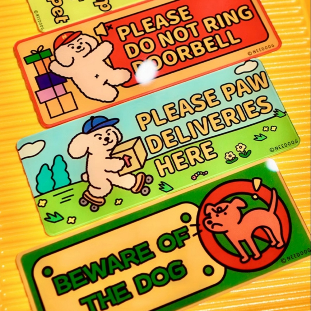 【汪喵森活】 門牌 內有惡犬 外送放門口 警示牌 標識牌 門口掛牌 壓克力 警告牌 大門 標語牌 外送放置門牌 內有猛犬-細節圖7