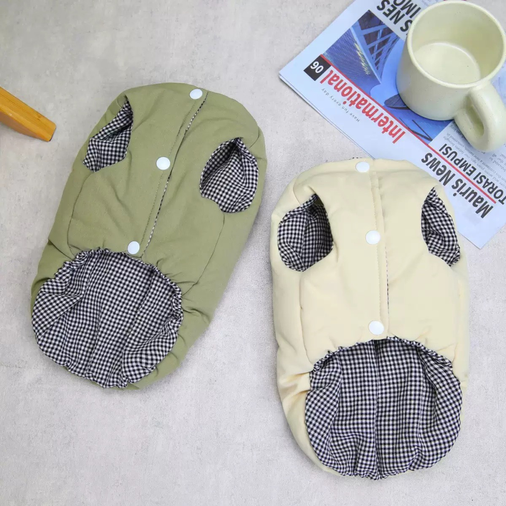 【汪喵森活】 笑臉 微笑 鋪棉背心 雙面穿 牽引孔 寵物背心 秋冬服飾 狗衣服 小型犬服飾 米克斯 比熊 貓咪 貴賓狗-細節圖9