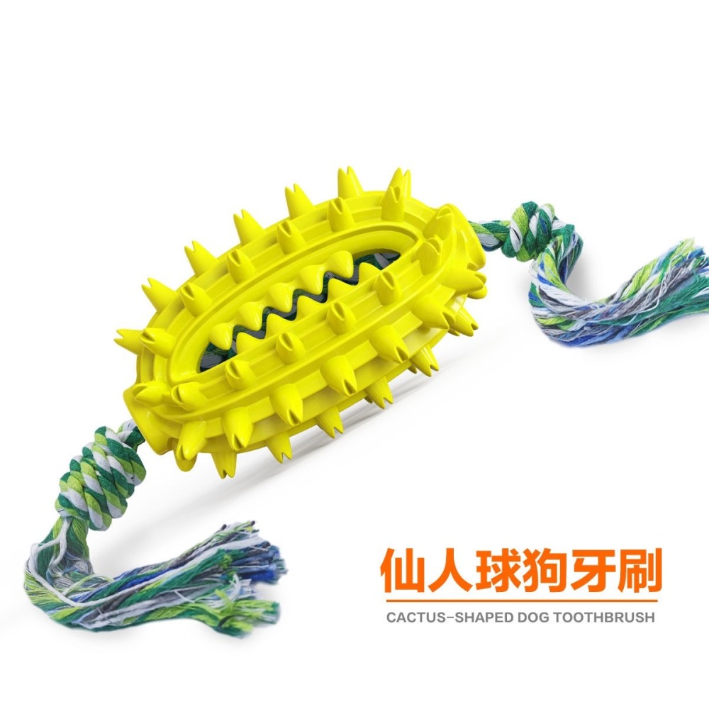【汪喵森活】 仙人球 潔齒玩具 刷牙玩具 藏食玩具 發聲玩具 寵物玩具 狗牙刷 咬咬玩具 益智玩具 嗅聞玩具 潔牙-細節圖8