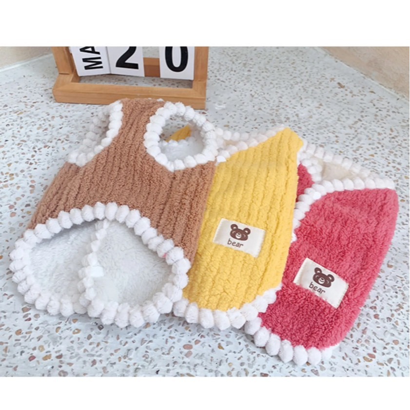 【汪喵森活】 Bear小標 寵物背心 狗衣服 比熊 博美 貴賓 貓咪 小型犬服飾 吉娃娃 西施 比熊 寵物服飾 保暖衣服-細節圖10