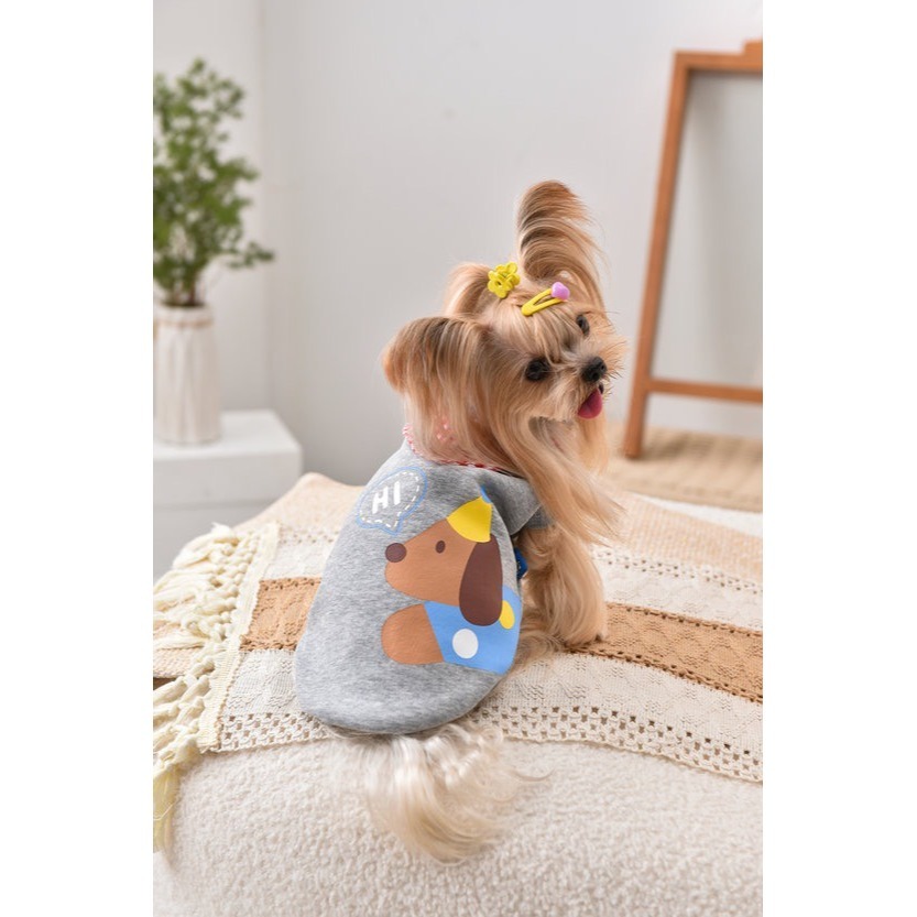 【汪喵森活】 Hi汪汪 格子領背心 寵物背心 狗衣服 寵物衣服 秋冬服飾 中型犬 雪納瑞 西高地 比熊 柯基 柴犬-細節圖8