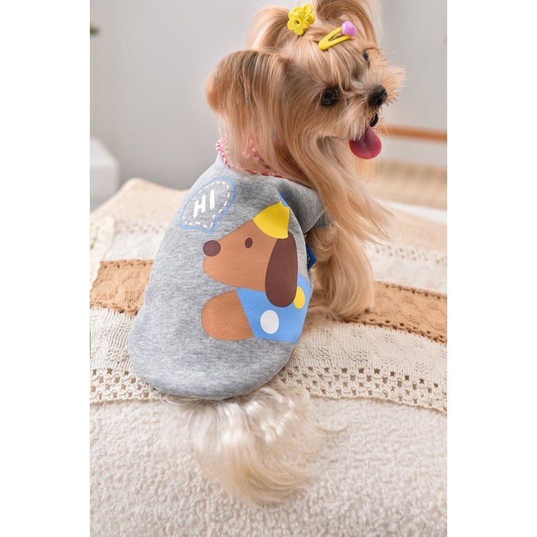 【汪喵森活】 Hi汪汪 格子領背心 寵物背心 狗衣服 寵物衣服 秋冬服飾 中型犬 雪納瑞 西高地 比熊 柯基 柴犬-細節圖11