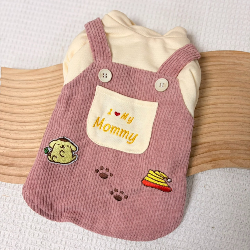 【汪喵森活】布丁狗 假兩件 寵物背心 狗衣服 寵物衣服 秋冬服飾 中型犬 雪納瑞 西高地 比熊 柯基 柴犬 洋裝-細節圖3