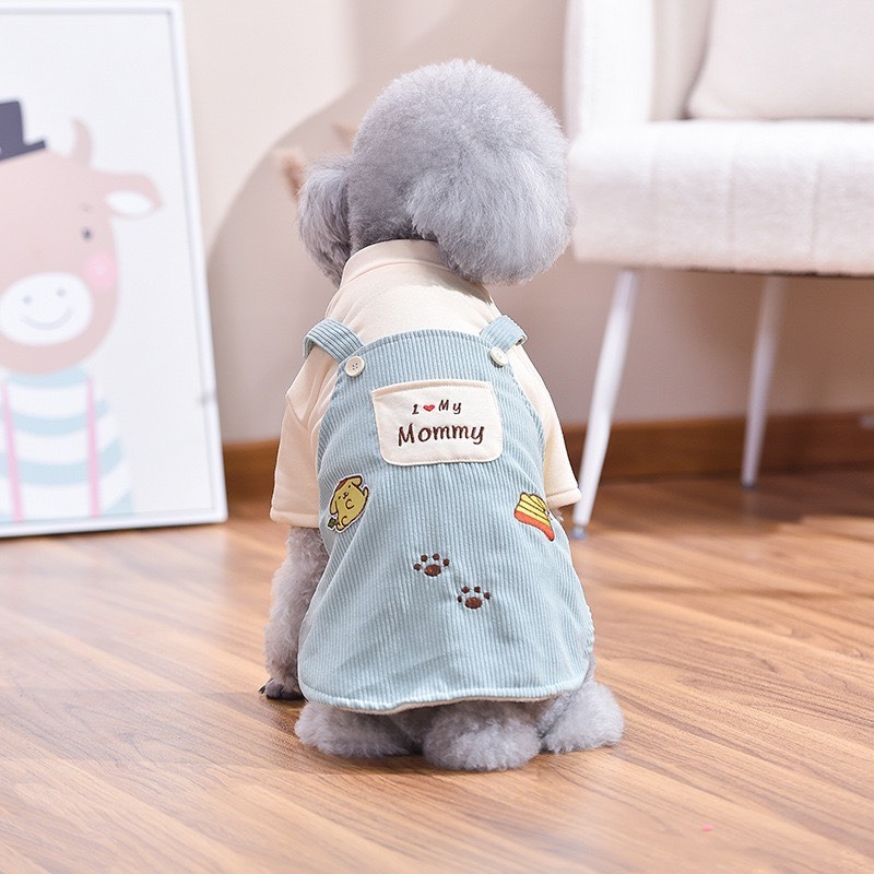 【汪喵森活】布丁狗 假兩件 寵物背心 狗衣服 寵物衣服 秋冬服飾 中型犬 雪納瑞 西高地 比熊 柯基 柴犬 洋裝-細節圖6