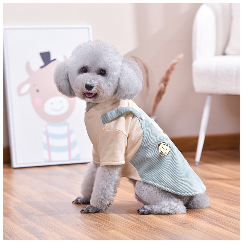 【汪喵森活】布丁狗 假兩件 寵物背心 狗衣服 寵物衣服 秋冬服飾 中型犬 雪納瑞 西高地 比熊 柯基 柴犬 洋裝-細節圖8