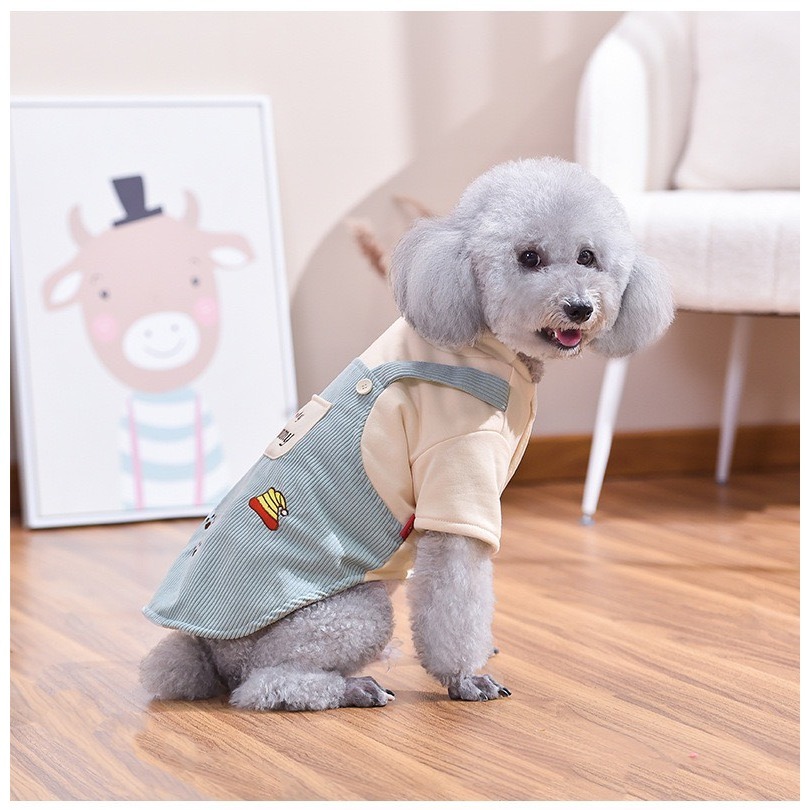 【汪喵森活】布丁狗 假兩件 寵物背心 狗衣服 寵物衣服 秋冬服飾 中型犬 雪納瑞 西高地 比熊 柯基 柴犬 洋裝-細節圖9