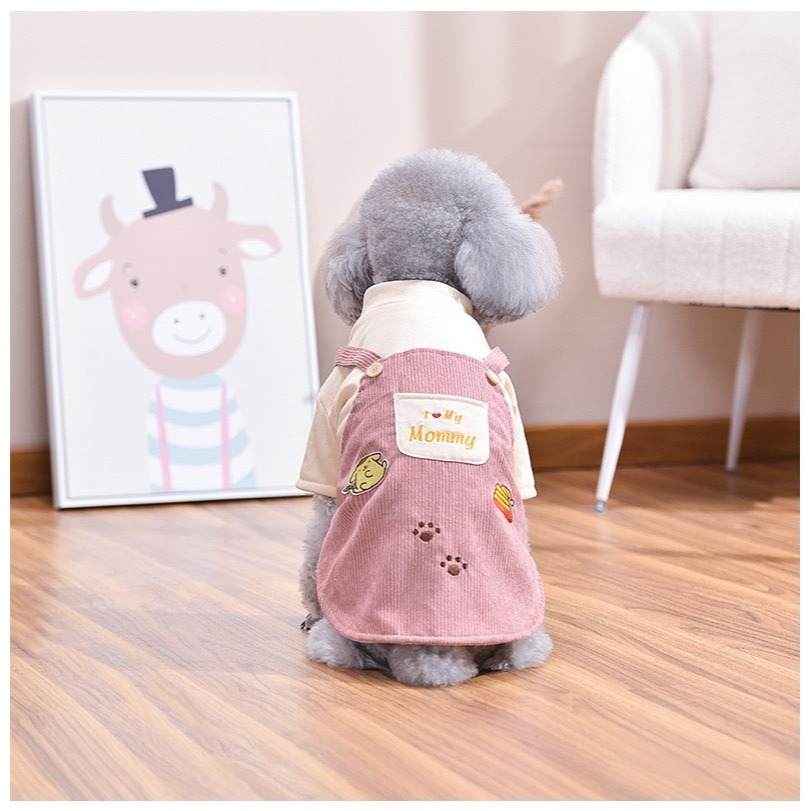 【汪喵森活】布丁狗 假兩件 寵物背心 狗衣服 寵物衣服 秋冬服飾 中型犬 雪納瑞 西高地 比熊 柯基 柴犬 洋裝-細節圖10