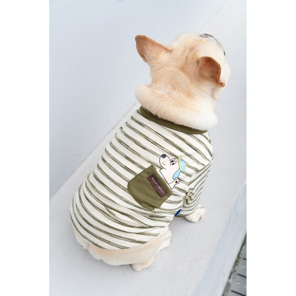 【汪喵森活】貓狗 彈力條紋棉衣 4款 狗衣服 寵物衣服 秋冬服飾 中型犬 雪納瑞 西高地 比熊 柯基 柴犬 法鬥-細節圖5