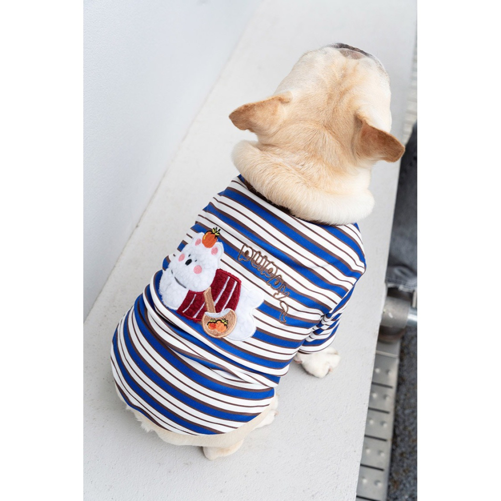 【汪喵森活】貓狗 彈力條紋棉衣 4款 狗衣服 寵物衣服 秋冬服飾 中型犬 雪納瑞 西高地 比熊 柯基 柴犬 法鬥-細節圖6