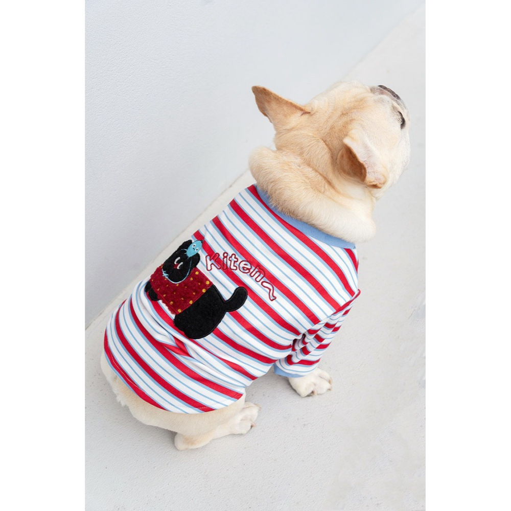 【汪喵森活】貓狗 彈力條紋棉衣 4款 狗衣服 寵物衣服 秋冬服飾 中型犬 雪納瑞 西高地 比熊 柯基 柴犬 法鬥-細節圖9