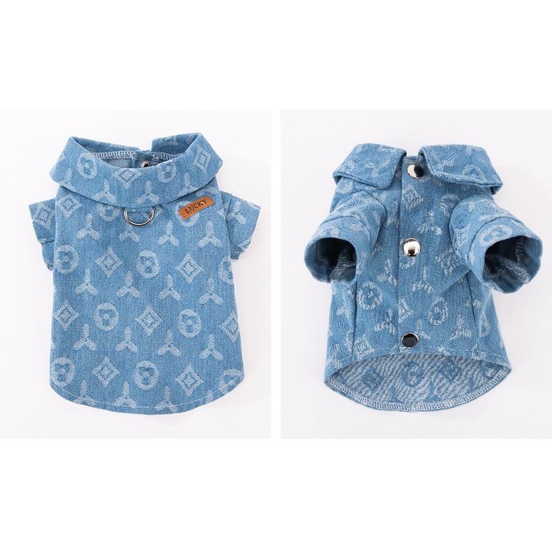 【汪喵森活】 Lucky 時尚 寵物外套 牛仔外套 狗衣服 寵物衣服 秋冬服飾 小型犬 雪納瑞 比熊 貴賓 貓咪 博美-細節圖10