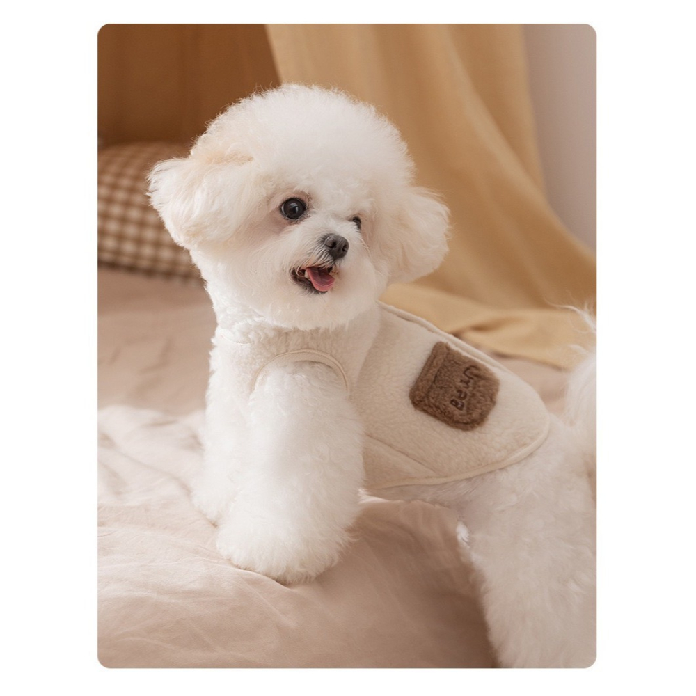 【汪喵森活】 Bear三隻熊 鈕扣背心 寵物背心 保暖背心 狗衣服 寵物衣服 秋冬服飾 小型犬 雪納瑞 比熊 貴賓 貓咪-細節圖7