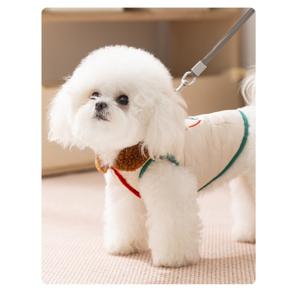 【汪喵森活】 MATCHA小狗 可牽引 防風背心 可側開 狗衣服 寵物衣服 秋冬服飾 小型犬 雪納瑞 比熊 貴賓 貓咪-細節圖8