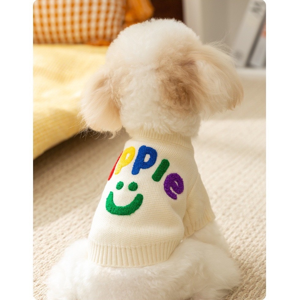 【汪喵森活】 彩色Apple 微笑毛衣 寵物毛衣 狗衣服 寵物衣服 秋冬服飾 小型犬 雪納瑞 比熊 貴賓 貓咪 博美-細節圖5