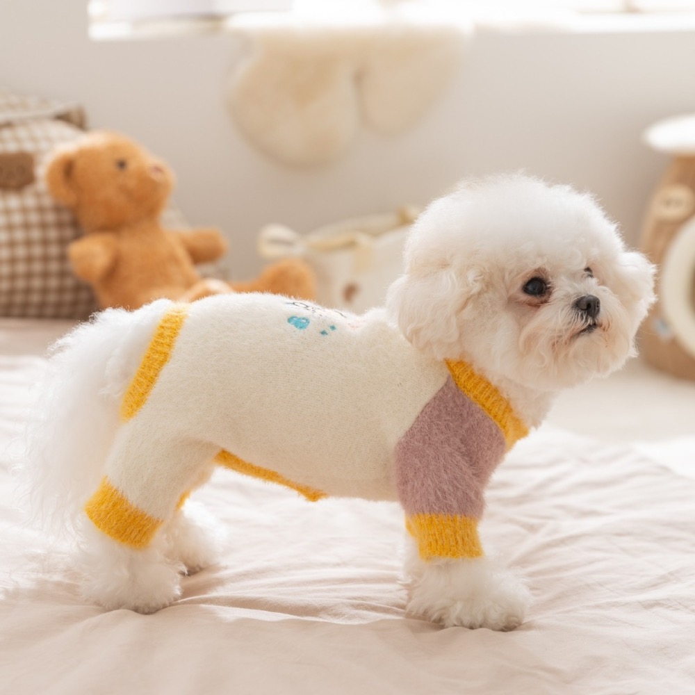 【汪喵森活】 仿貂毛 2色柔軟 四腳衣 打底衣 寵物毛衣 狗衣服 寵物衣服 秋冬服飾 小型犬 雪納瑞 比熊 貴賓 貓咪-細節圖9