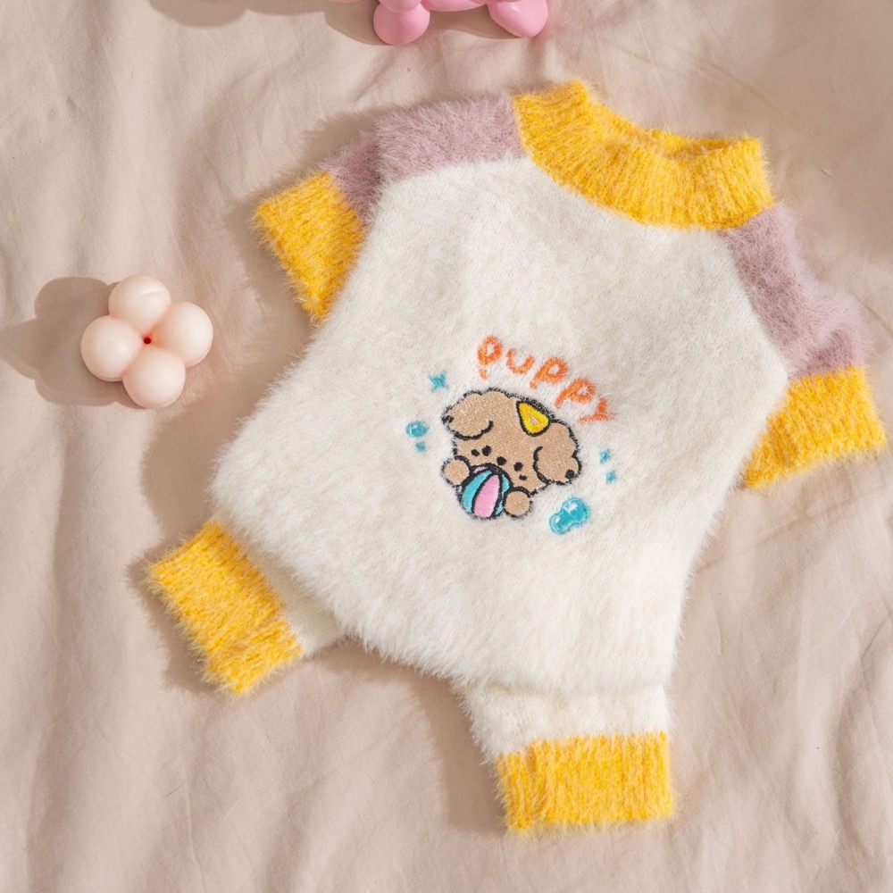 【汪喵森活】 仿貂毛 2色柔軟 四腳衣 打底衣 寵物毛衣 狗衣服 寵物衣服 秋冬服飾 小型犬 雪納瑞 比熊 貴賓 貓咪-細節圖10