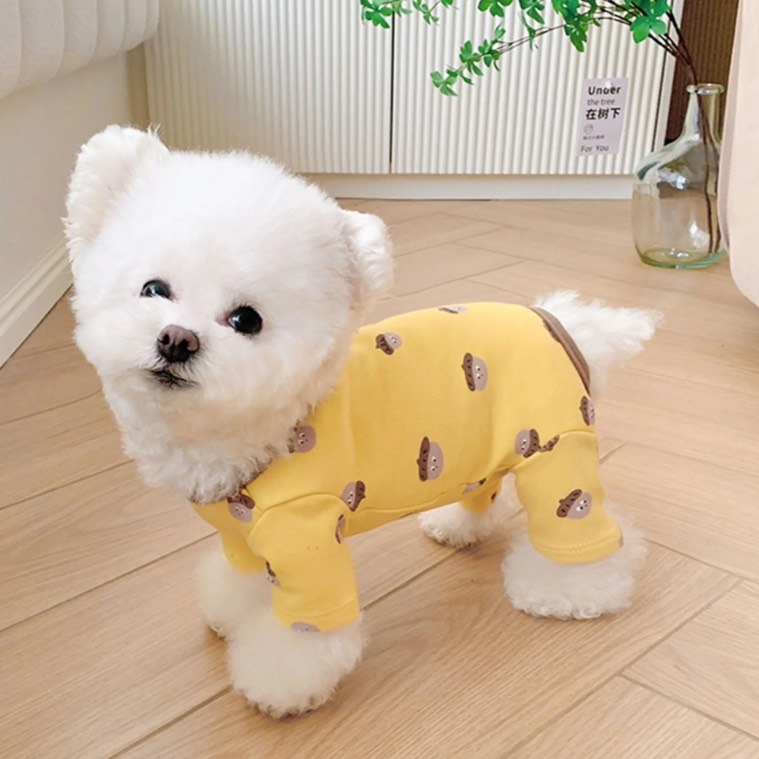 【汪喵森活】 純棉包肚 彈力四腳衣 打底衣 防舔衣 術後 寵物結紮 狗衣服 寵物衣服 秋冬服飾 小型犬 比熊 貴賓 貓咪-細節圖6