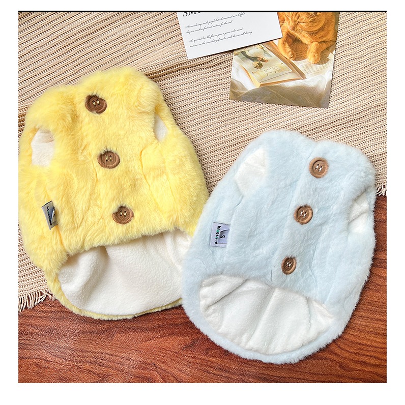 【汪喵森活】 冰島小屋 仿貂毛 柔軟舒適 寵物背心 保暖背心 狗衣服 黃金獵犬 薩摩耶 柴犬 柯基 米克斯 邊境 貴賓-細節圖2