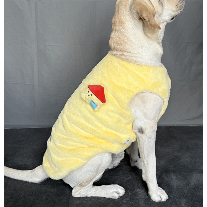 【汪喵森活】 冰島小屋 仿貂毛 柔軟舒適 寵物背心 保暖背心 狗衣服 黃金獵犬 薩摩耶 柴犬 柯基 米克斯 邊境 貴賓-細節圖6