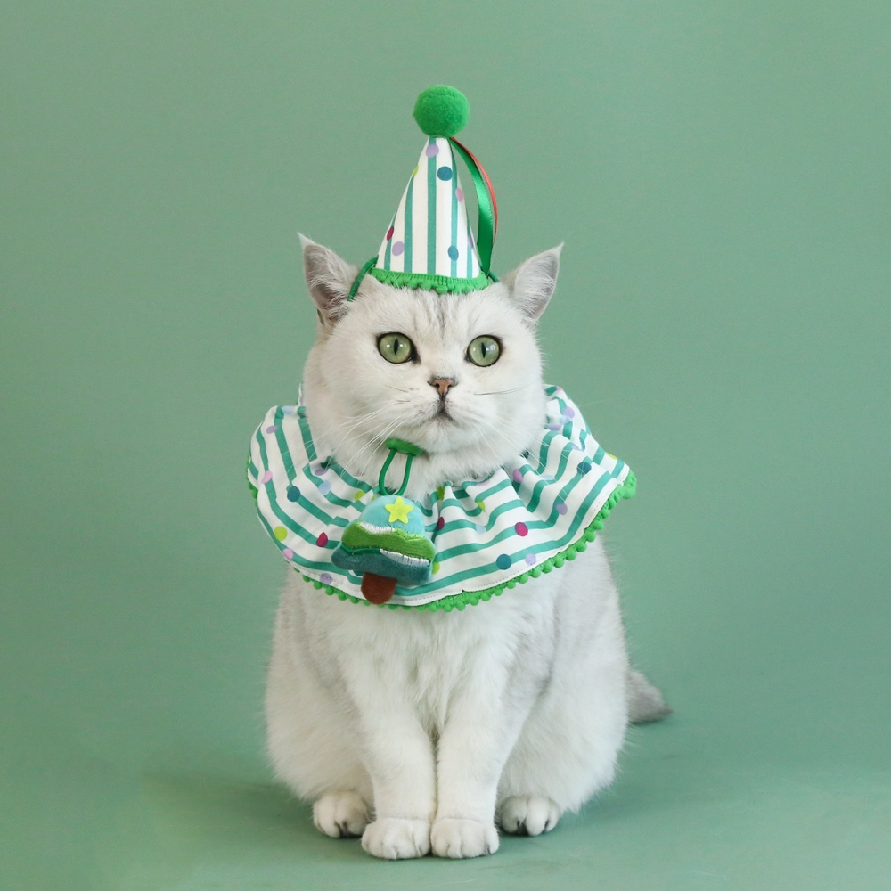 【汪喵森活】 聖誕節 領巾 脖圍可調 聖誕老人 聖誕樹 寵物項鍊 寵物領巾 聖誕圍巾 狗圍巾 狗圍脖 貓圍巾 寵物飾品-細節圖4