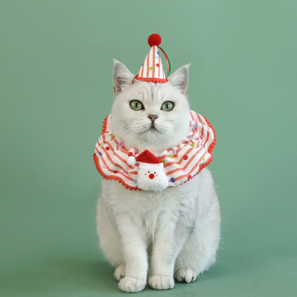 【汪喵森活】 聖誕節 領巾 脖圍可調 聖誕老人 聖誕樹 寵物項鍊 寵物領巾 聖誕圍巾 狗圍巾 狗圍脖 貓圍巾 寵物飾品-細節圖5