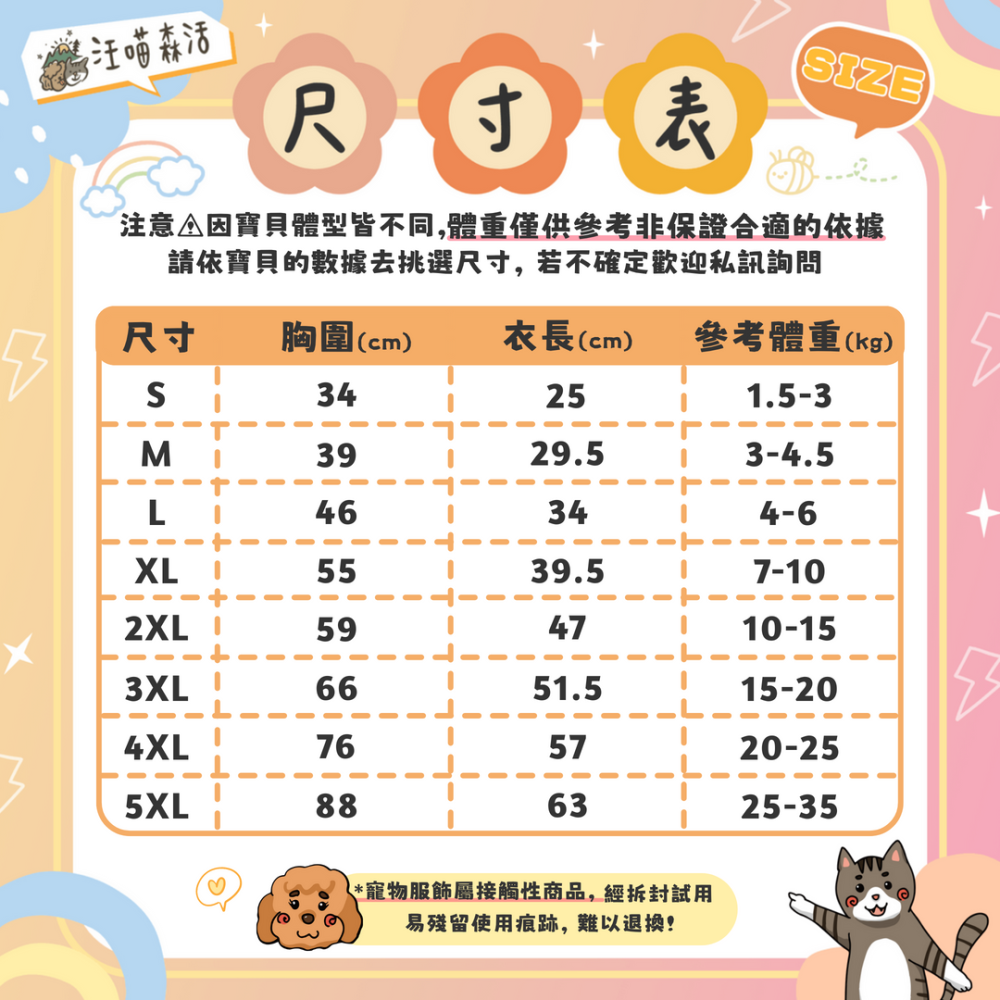 【汪喵森活】 豆沙小熊 35kg內 純棉 護肚衣 防舔衣 包肚衣 吊帶衣 狗衣服 柴犬 柯基 米克斯 邊境 貓咪 比熊-細節圖2