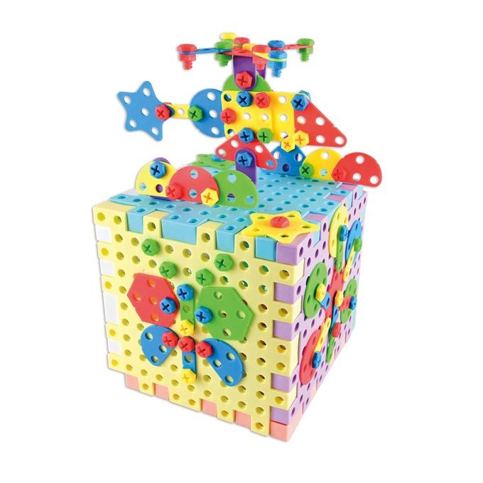 FOOD超人 DIY電動螺絲創意拼板 風車出版 適讀年齡：3歲以上 激發創意與開發空間思維-細節圖2