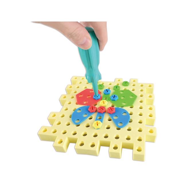 FOOD超人 DIY電動螺絲創意拼板 風車出版 適讀年齡：3歲以上 激發創意與開發空間思維-細節圖3