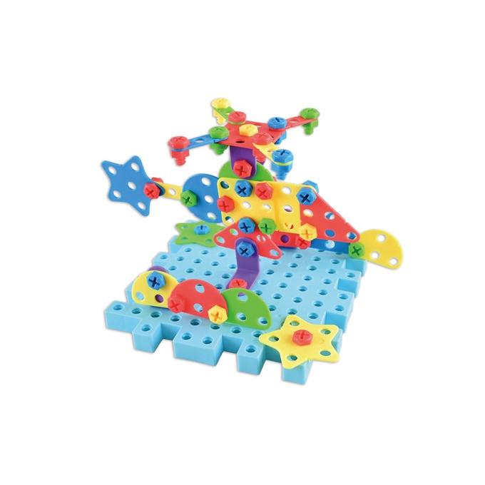 FOOD超人 DIY電動螺絲創意拼板 風車出版 適讀年齡：3歲以上 激發創意與開發空間思維-細節圖4