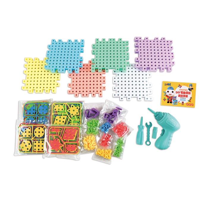 FOOD超人 DIY電動螺絲創意拼板 風車出版 適讀年齡：3歲以上 激發創意與開發空間思維-細節圖8