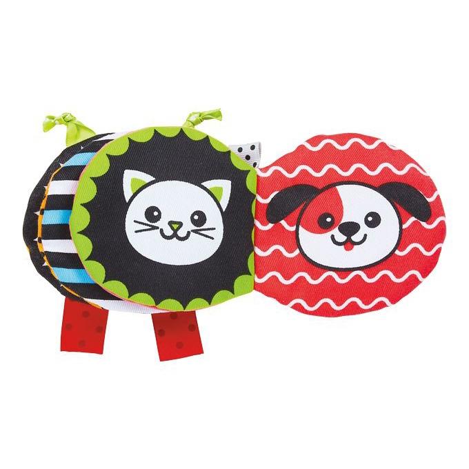 我的毛毛蟲視覺遊戲布書/動物123 寶寶的觸覺認知布書 風車出版 適合年齡：3個月以上 通過歐盟、ST安全檢驗-細節圖3