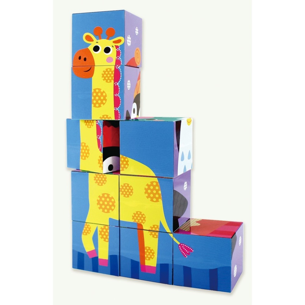 FOOD超人立體九塊積木 動物/交通 風車出版 適合年齡：2歲以上 刺激邏輯思考 訓練手眼協調-細節圖6