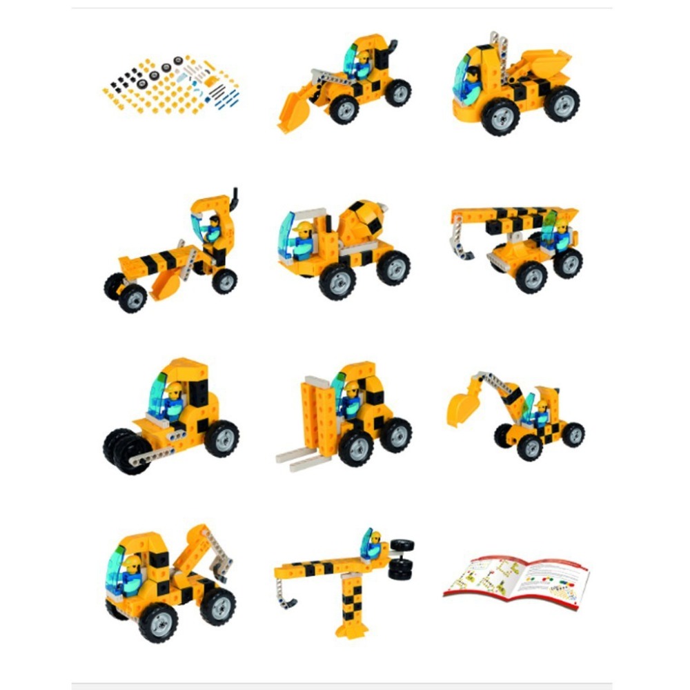 新版智高2公分積木系列積木 -工程世界#7425 /極速先鋒車#7426 /恐龍世界#7424 GIGO 科學玩具-細節圖2