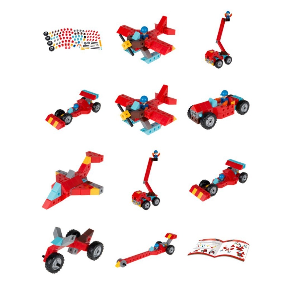 新版智高2公分積木系列積木 -工程世界#7425 /極速先鋒車#7426 /恐龍世界#7424 GIGO 科學玩具-細節圖4