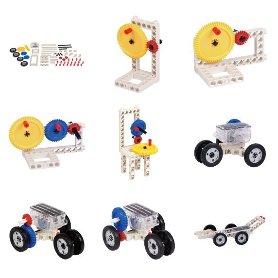 智高太陽能機械入門組積木 #7361-CN GIGO科學玩具 兒童益智玩具 適合3歲以上 BSMI認證-M53095-細節圖4