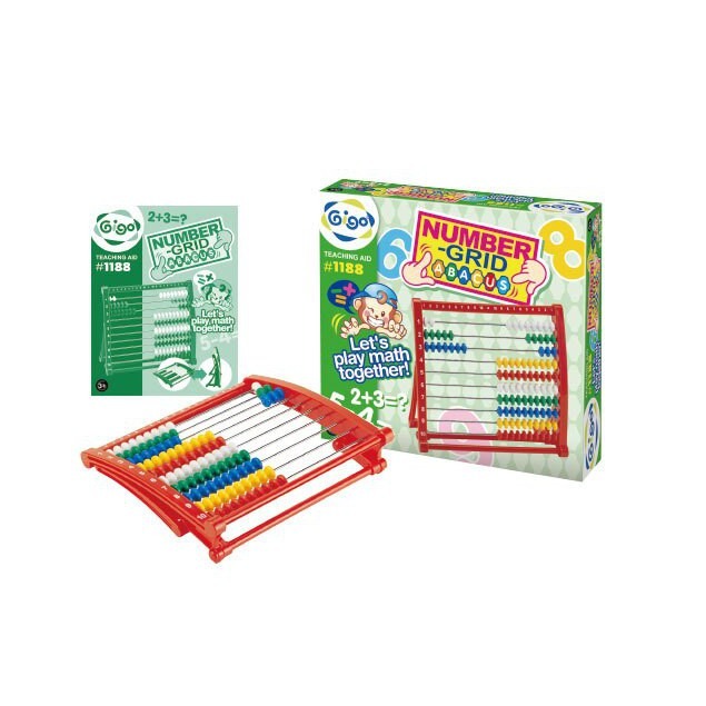 智高教具系列-數字算盤#1188 積木 GIGO 科學玩具 適用年齡：3 歲以上 BSMI認證： M53095-細節圖2