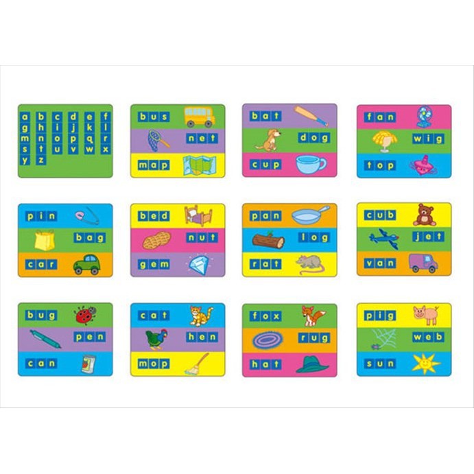 智高學習版系列-英文拼字卡 #1402 智高積木 兒童益智玩具 適合3歲以上 BSMI認證：M53095-細節圖2