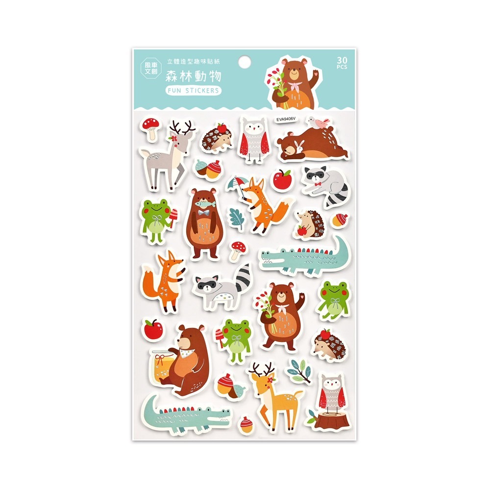 立體造型裝飾趣味貼紙 3歲以上 風車圖書-細節圖8